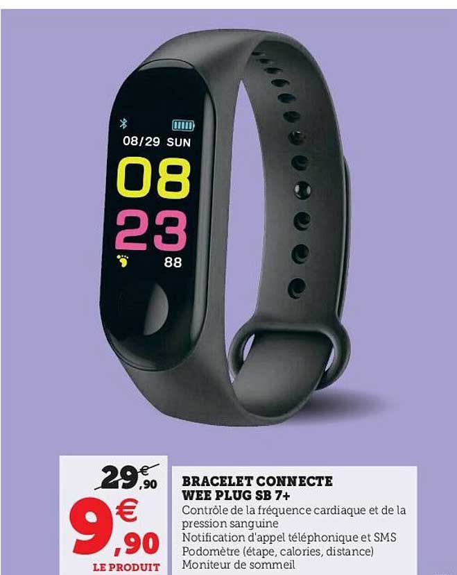 bracelet connecté wee plug sb7+