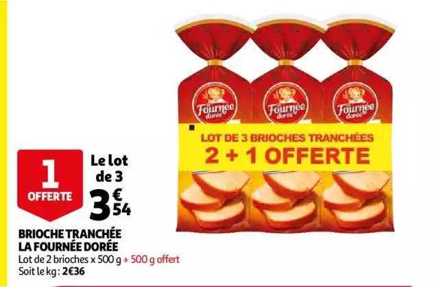 brioche tranchée la fournée dorée