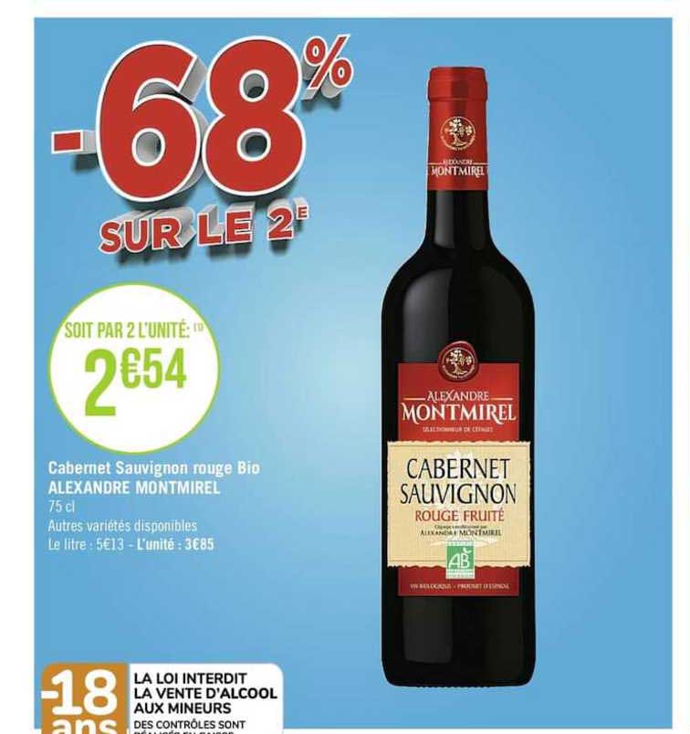 cabernet sauvignon rouge bio alexandre montmirel