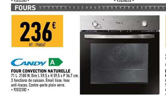 candy four convection naturelle