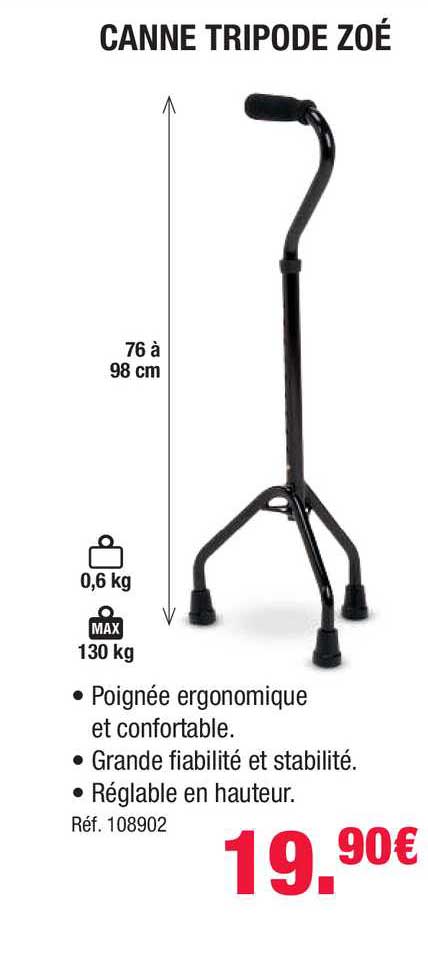 canne tripode zoé