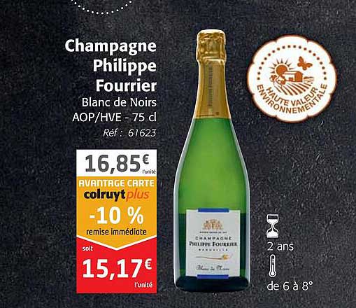 champagne philippe fourrier blanc de noirs aop-hve
