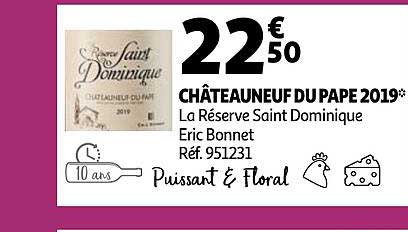 châteauneuf du pape 2019 la réserve saint dominique eric bonnet