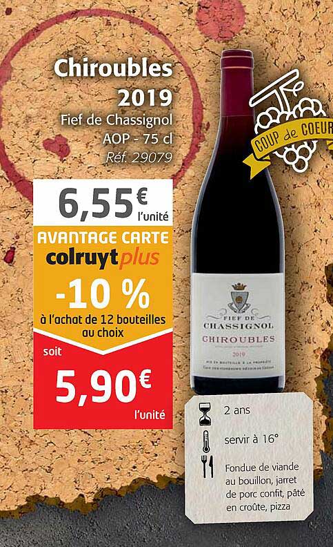 chiroubles 2019 fief de chassignol aop