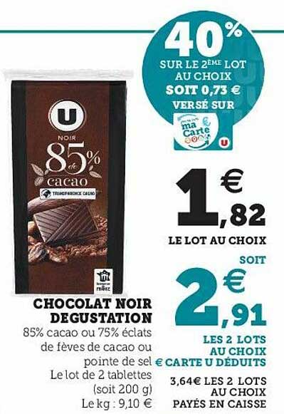 Chocolat Noir Dégustation