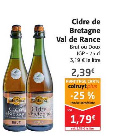 cidre de bretagne val de rance