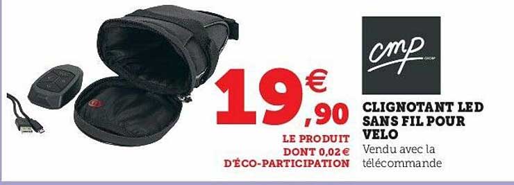 clignotant led sans fil pour vélo