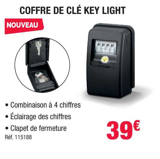 coffre de clé key light