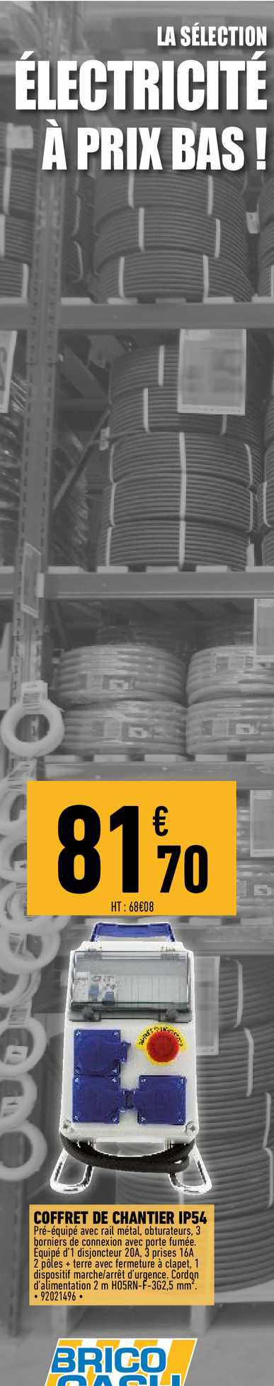 coffret de chantier ip54