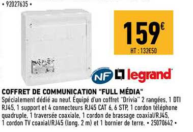 coffret de communication "full média" legrand