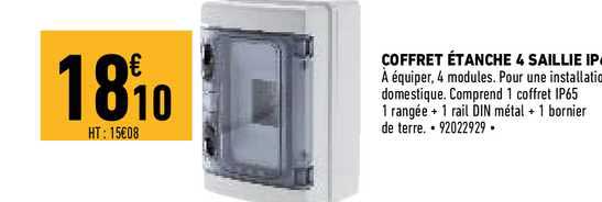 coffret étanche 4 saillie
