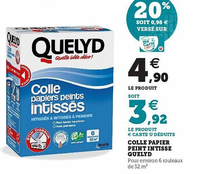 colle papier peint intissé quelyd