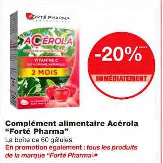 complément alimentaire acérola "forté pharma"