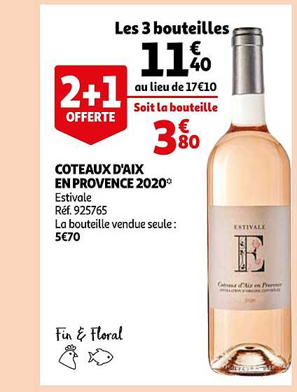 coteaux d'aix en provence 2020 estivale