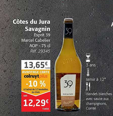côtes du jura savagnin esprit 39 marcel cabelier aop