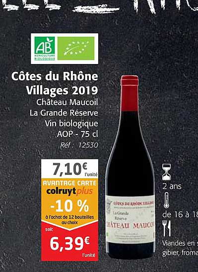 Côtes Du Rhône Villages 2019 Château Maucoil