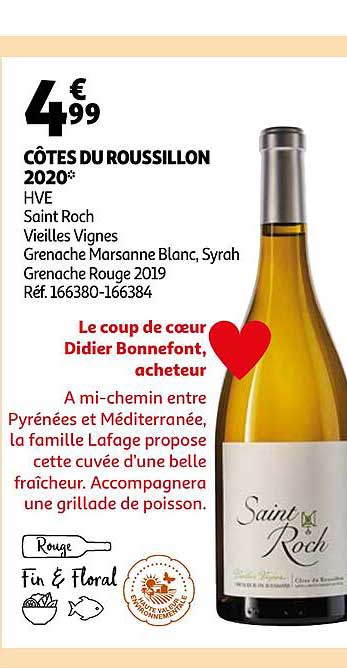 côtes du roussillon 2020 hve saint roch