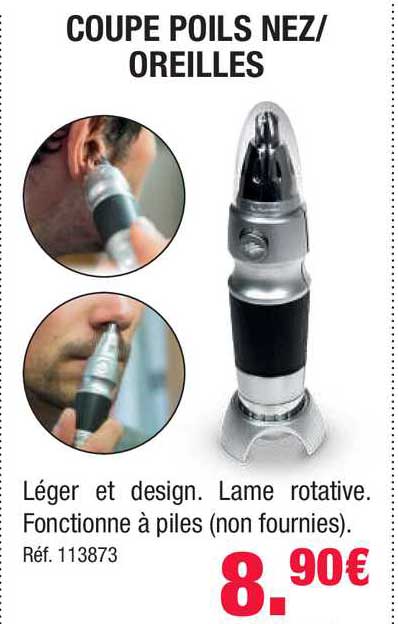 coupe poils nez oreilles
