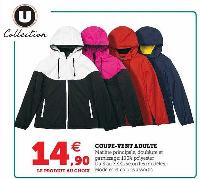 coupe-vent adulte u collection