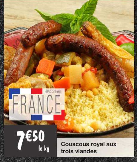 couscous royal aux trois viandes