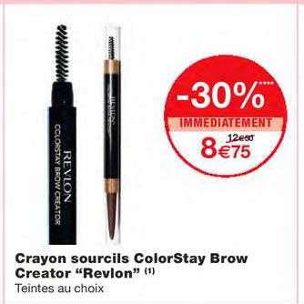 crayon sourcils colorstay brown creator "revlon"