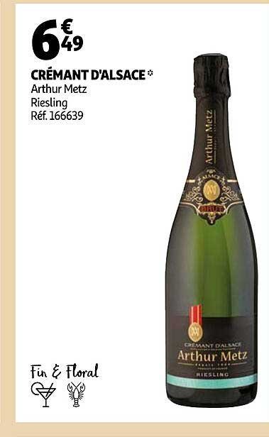 crémant d'alsace arthur metz riesling