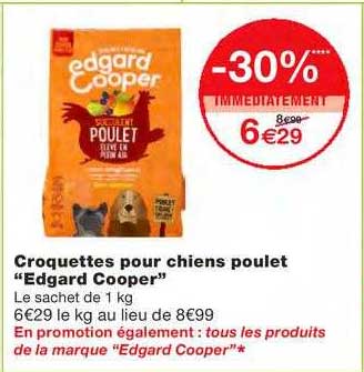 croquettes pour chiens poulet "edgard cooper"