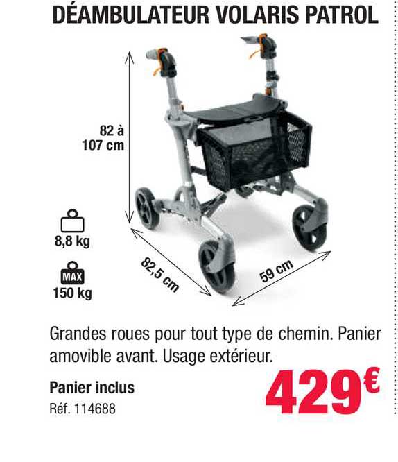 déambulateur volaris patrol