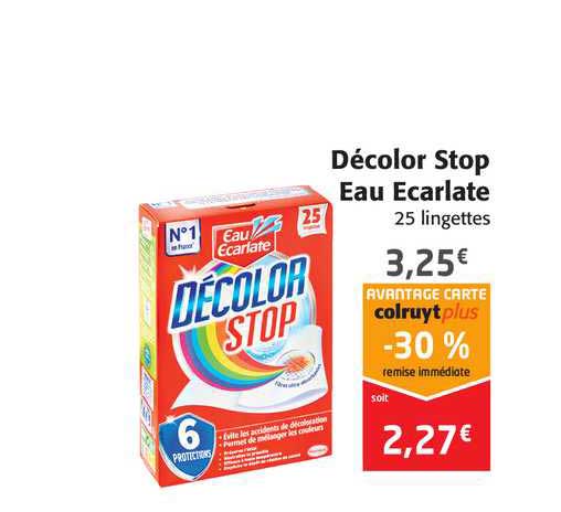 décolor stop eau écarlate