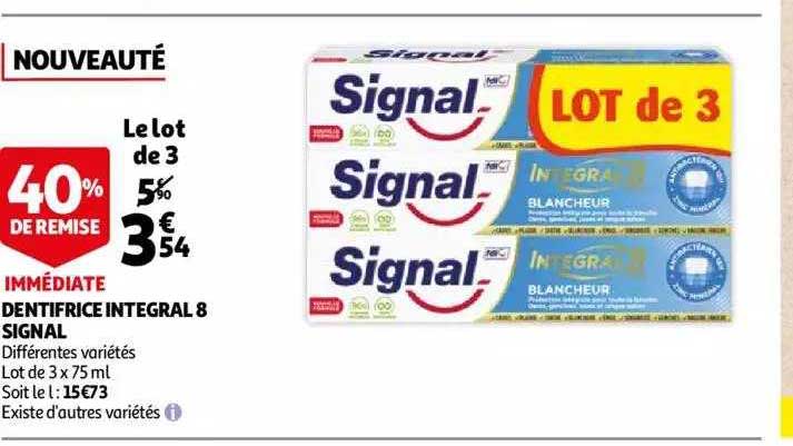 Dentifrice Intégral 8 Signal