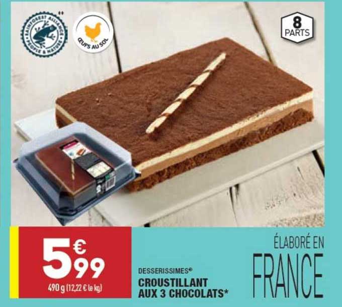 Desserissimes Croustillant Aux 3 Chocolats