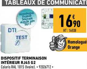 dispositif terminaison intérieur rj45 g2