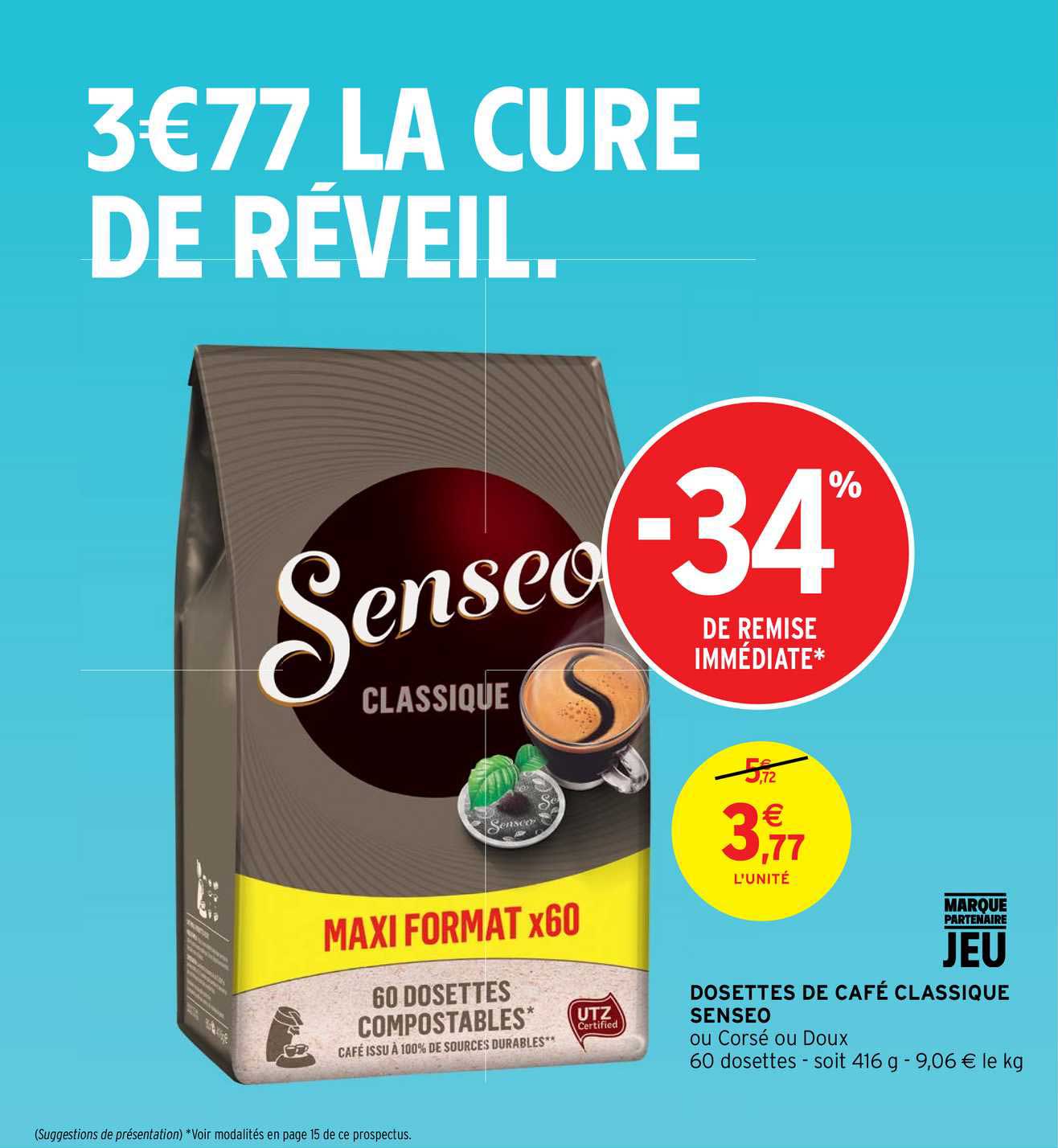 Dosettes De Café Classique Senseo