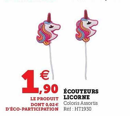 écouteurs Licorne