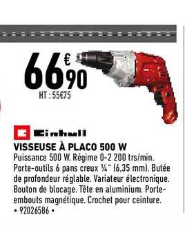 einhell visseuse à placo 500 w