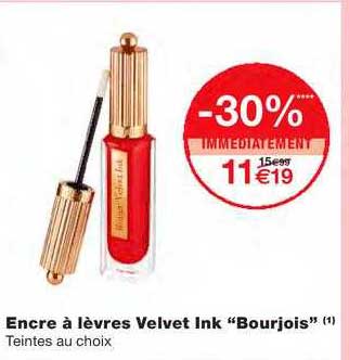 Encre à Lèvres Velvet Ink "bourjois"