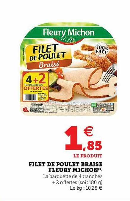 Filet De Poulet Braisé Fleury Michon