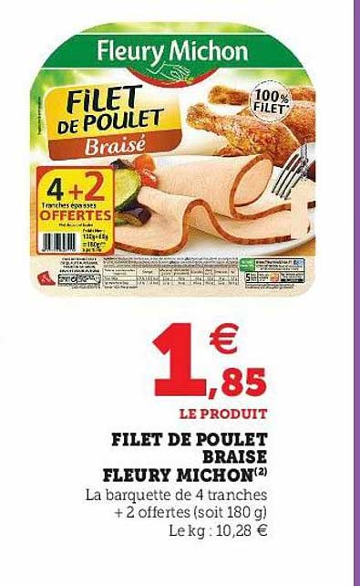 filet de poulet braise fleury michon