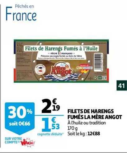 filets de harengs fumés la mère angot