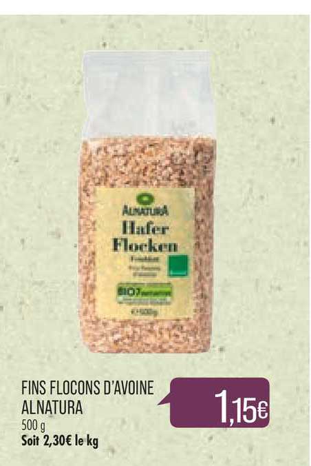 fins flocons d'avoine alnatura