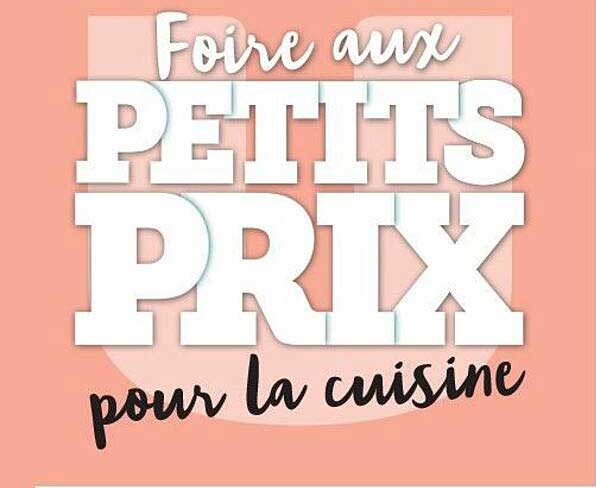 foire aux petits prix pour la cuisine