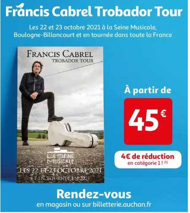 francis cabrel trobador tour