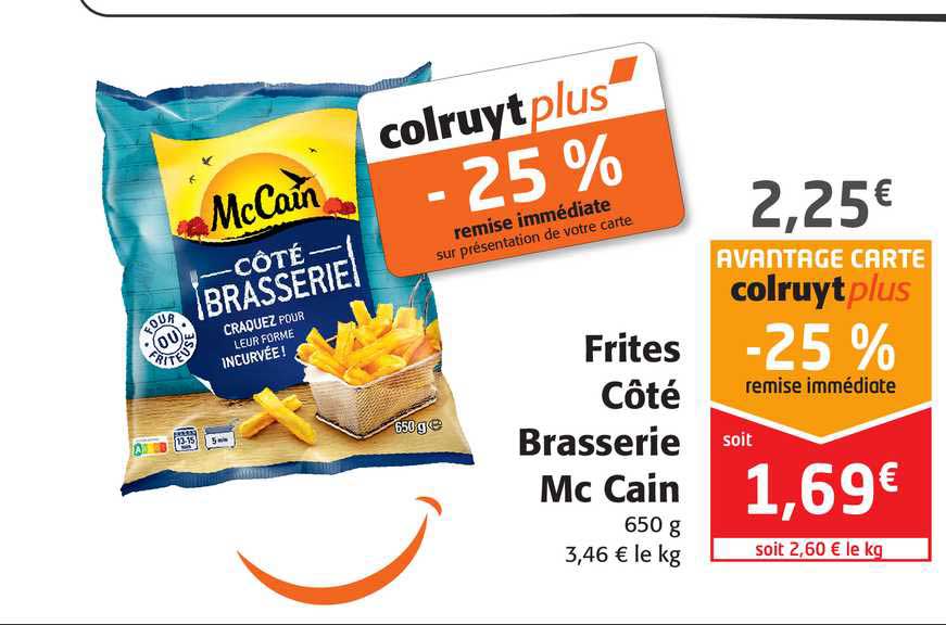 frites côté brasserie mc cain