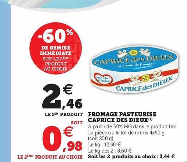 Fromage Pasteurisé Caprice Des Dieux