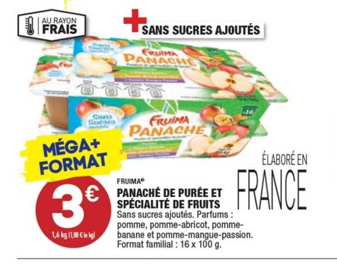 Fruima Panaché De Purée Et Spécialité De Fruits