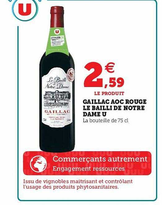 gaillac aoc rouge le bailli de notre dame u