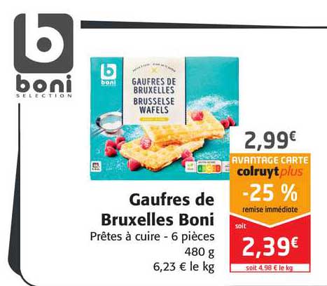 gaufres de bruxelles boni