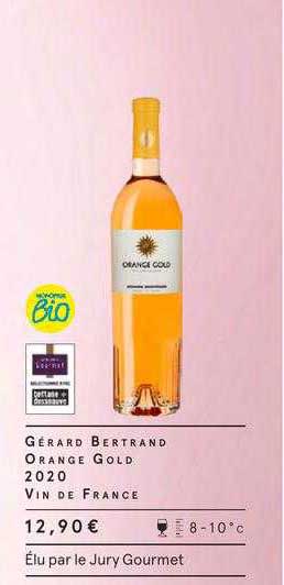 gérard bertrand orange gold 2020 vin de france