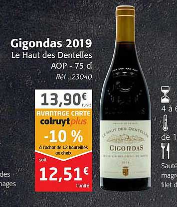 Gigondas 2019 Le Haut Des Dentelles Aop