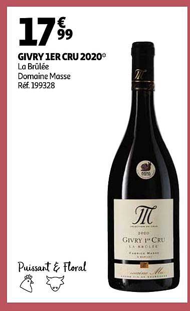 givry 1er cru 2020 la brûlée domaine masse